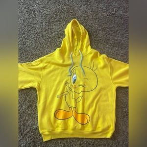 Yellow Tweety Looney Toons Hoodie